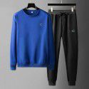 Leisure round necked hoodie, sanitary pants, fashionable jogging sportswear, men's set