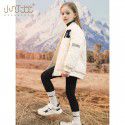 Girls thickened cotton jacket, autumn and winter new children's western-style jacket with cotton jacket, middle and large children's warm baseball jacket, cotton jacket