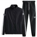 Sports suit for men, autumn and winter sports and leisure set, trendy and versatile jacket jacket jacket