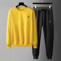 Leisure round necked hoodie, sanitary pants, fashionable jogging sportswear, men's set