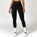 Tight and high waisted yoga pants for tightening the abdomen and lifting the buttocks, fitness pants for naked external wear, running and sports pants