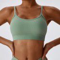 Tie up quick drying back yoga bra, running fitness sports bra, tight yoga suit top