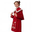 Girl's Winter Children's New Year Celebration Clothes Girl's Red Fashionable Set Two Piece Set