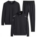 Leisure sports suit men's spring and autumn three piece loose fitting running sportswear