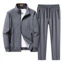 Sports Set Spring and Autumn Season Men's Loose Large Casual Coat Sportswear Two Piece Set 