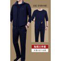 Three piece sportswear set for men's casual sports, spring and autumn running, middle-aged men