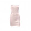 Autumn Dress Women's New Line Sardine Fish Bone Bra Dress