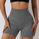 Seamless yoga shorts, peach lifting buttocks, high waist fitness pants, tight running sports shorts for girls