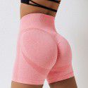 Seamless yoga shorts, peach lifting buttocks, high waist fitness pants, tight running sports shorts for girls