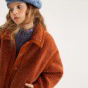 Girls' Lamb Wool Coat Autumn and Winter New Children's Medium and Large Children's Granular Velvet Thickened Sweater