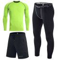 Sports suit men's tight fitting quick drying long sleeved T-shirt outdoor running basketball sweaty fitness suit 