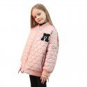 Girls thickened cotton jacket, autumn and winter new children's western-style jacket with cotton jacket, middle and large children's warm baseball jacket, cotton jacket