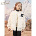 Girls thickened cotton jacket, autumn and winter new children's western-style jacket with cotton jacket, middle and large children's warm baseball jacket, cotton jacket