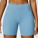 Hip lifting yoga shorts, belly tightening high waist fitness pants, women's cloud feeling breathable tight sports shorts