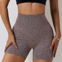 Seamless yoga shorts, peach lifting buttocks, high waist fitness pants, tight running sports shorts for girls