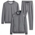 Leisure sports suit men's spring and autumn three piece loose fitting running sportswear