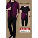 Three piece sportswear set for men's casual sports, spring and autumn running, middle-aged men