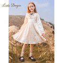 Autumn and Winter New Fashionable Princess Skirt Thickened Long Skirt Girl's Dress Velvet Autumn and Winter Skirt Retro Sweet