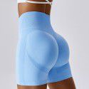 Seamless yoga shorts, peach lifting buttocks, high waist fitness pants, tight running sports shorts for girls