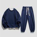 American sports suit men's autumn new hoodie and pants two-piece loose jacket quality men's clothing