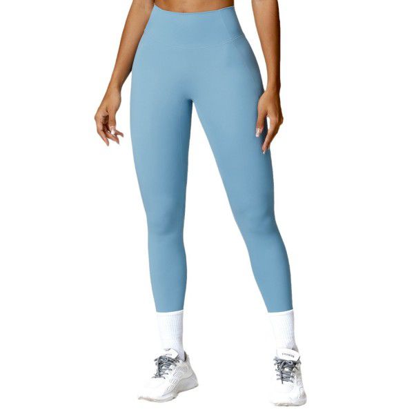 Tight and high waisted yoga pants for tightening the abdomen and lifting the buttocks, fitness pants for naked external wear, running and sports pants