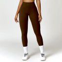 Tight and high waisted yoga pants for tightening the abdomen and lifting the buttocks, fitness pants for naked external wear, running and sports pants