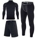 Sports suit men's tight fitting quick drying long sleeved T-shirt outdoor running basketball sweaty fitness suit 