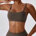 Gathering Nude Yoga Vest, Quick Drying, Tight Running, Sports Bra, Hanging Strap, Beautiful Back, Fitness Clothes for Women