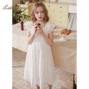 Summer New Product Girl's Dress Summer Super Immortal Lace Hollow Skirt Girl's Open Back Princess Skirt