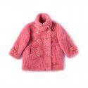 Children's fur jacket with fur and fur integrated new style girls imitation mink fur fur fur coat, medium length clothing for little girls