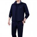 Three piece sportswear set for men's casual sports, spring and autumn running, middle-aged men