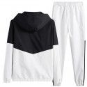 Set men's spring and autumn casual sports set men's hooded cardigan two-piece set 