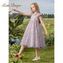 Girls' Summer Dress Lace Embroidery Fashionable Children's Summer Skirt Girls' Princess Skirt