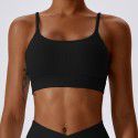 Tie up quick drying back yoga bra, running fitness sports bra, tight yoga suit top