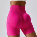 Seamless yoga shorts, peach lifting buttocks, high waist fitness pants, tight running sports shorts for girls