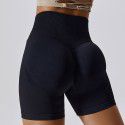 Seamless yoga shorts, peach lifting buttocks, high waist fitness pants, tight running sports shorts for girls