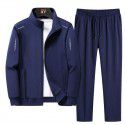 Sports Set Spring and Autumn Season Men's Loose Large Casual Coat Sportswear Two Piece Set 