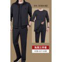 Three piece sportswear set for men's casual sports, spring and autumn running, middle-aged men