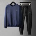 Leisure round necked hoodie, sanitary pants, fashionable jogging sportswear, men's set