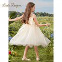 Girl's dress, stylish fluffy mesh, one shoulder princess skirt, girl's tank top skirt