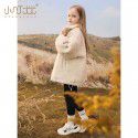 Girls' Winter New Lamb Wool Coat Children's Autumn and Winter Cotton Clip Thickened Coat Big Children's Western Style Wool Sweater 