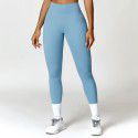 Tight and high waisted yoga pants for tightening the abdomen and lifting the buttocks, fitness pants for naked external wear, running and sports pants