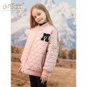 Girls thickened cotton jacket, autumn and winter new children's western-style jacket with cotton jacket, middle and large children's warm baseball jacket, cotton jacket