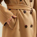 Double sided cashmere coat, pure cashmere woolen coat, women's coat