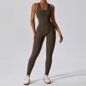 Tight fitting one-piece hollow back yoga suit for women, high elasticity one-piece one-piece yoga suit for women 