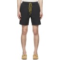 Embroidered Letter Solid Color Drawstring Shorts American High Street Fashion Brand Loose Casual Sports Capris Men's Summer 