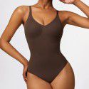 Casual backless base tight fitting one-piece corset, slim fit seamless one-piece yoga suit 