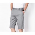 Shorts, men's solid color, summer fashion, casual, youth five quarter pants, straight leg