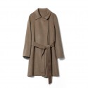 Autumn and winter cashmere coat, double-sided woolen one button coat, casual coat, women's pure woolen coat