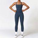 Tight fitting sandblasting yoga suit, quick drying fitness suit, winter outdoor running suit, female 